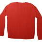 Mens Red CHAPS RALPH LAUREN Pullover Sweater Large 100% Cotton