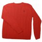 Mens Red CHAPS RALPH LAUREN Pullover Sweater Large 100% Cotton