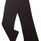 Womens Black EMMA JAMES LIZ CLAIBORNE Stretch Pants 10 X 30 1/2 Polyester Blend
