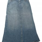 Womens Blue L E I Denim Skirt 9 Cotton Blend