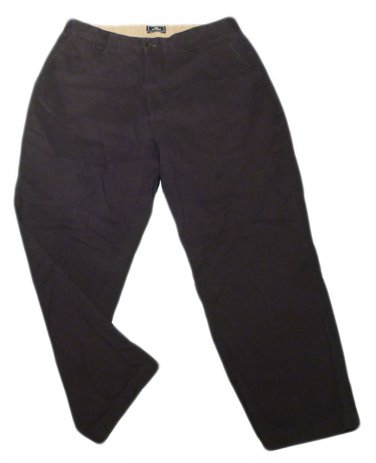 Mens Black DOCKERS D3 Classic Fit Casual Pants 34 X 27 1/2 100% Cotton