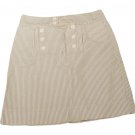 Womens Gray Off White OLD NAVY Casual Skirt 6 100% Cotton
