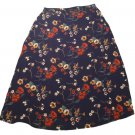 Womens Multi-Color SAG HARBOR Skirt Large 100% Polyester