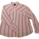 Womens Multi-Color STYLE & CO 3/4 Sleeve Long Sleeve Blouse 22W 100% Cotton