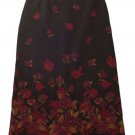 Womens Multi-Colored BRIGGS Skirt 8 Polyester Blend