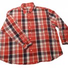 Womens Red Blue White CAROLINA COLOURS Button Front Blouse 24W