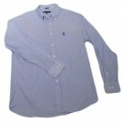 Mens Blue TOMMY HILFIGER Heritage Oxford Regular Fit Long Sleeve Shirt Large 16