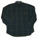 Mens Blue Green Black CHAPS RALPH LAUREN Button Down Shirt  XL