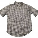 Mens Multi-Color DOCKERS Short Sleeve Shirt L Large 100% Cotton