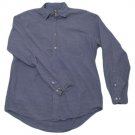 Mens Blue IZOD JEANS Button Down Shirt Medium