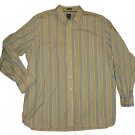 Mens Blue Yellow White GAP Classic Fit Shirt XXL