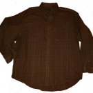 Mens Brown Black VAN HEUSEN Shirt XXL