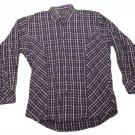 Mens Blue Purple Gray N.D.X Button Down Shirt Large
