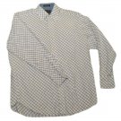 Mens Blue White ALEXANDER JULIAN COLOURS Long Sleeve Shirt M Medium 100% Cotton
