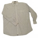 Mens Gray White TOMMY HILFIGER Button Down Shirt Large 16