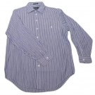 Mens Blue White Maroon NAUTICA Button Down Shirt Large 16