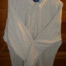 Mens Brown Maroon White CLUB ROOM Button Down Shirt XL