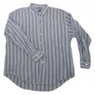 Mens Blue White NAUTICA Button Down Shirt XL
