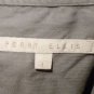 Mens Gray White PERRY ELLIS Button Down Shirt Large