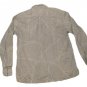 Mens Gray White PERRY ELLIS Button Down Shirt Large