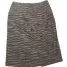 Womens Black White ANN TAYLOR LOFT Skirt 10