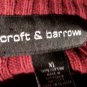 Mens Maroon CROFT & BARROW Pullover Sweater XL 100% Cotton
