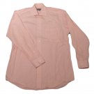Mens Pink White HICKEY FREEMAN Long Sleeve Shirt Medium 100% Cotton