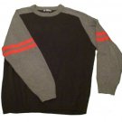 Mens Gray Black Red ROUNDTREE & YORKE Pullover Sweater XL