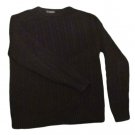 Mens Black ROUNDTREE & YORKE Pullover Sweater Medium 100% Cotton