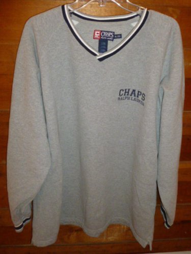 CHAPS by RALPH LAUREN Men's Sweater - Gray - Size XL *