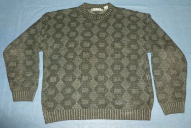 BASIX Mens Pullover Sweater Gray Size M Medium