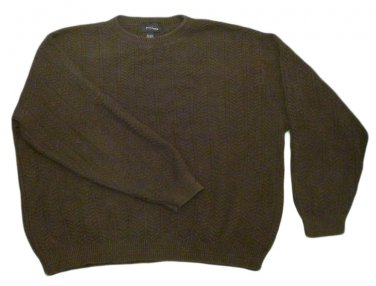 Mens Brown BILL BLASS Pullover Sweater XL