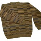 Mens Black Brown Green GEORGE MACHADO Pullover Sweater XL