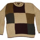 Mens Multi-Color LIBERTY SWEATERS Pullover Sweater L Large Cotton Blend