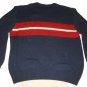 Mens Blue Red Off White CROFT & BARROW Sweater Large
