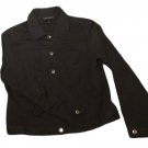Womens Black HAROLDS Button Front Blouse Medium