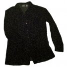Womens Black INC INTERNATIONAL CONCEPTS Button Front Blouse 6