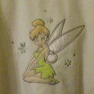 DISNEY Women's Pullover Shirt - Off White - Size L - TINKERBELL 100% Polyester *