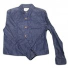 Womens Blue CC COLLECTION Button Front Blouse 6