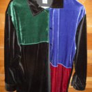 BLAST Women's Blouse/Shirt - Black/Green/Purple - Size PM
