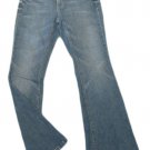 Womens Blue WHITE HOUSE BLACK MARKET Blanc Flare Leg Denim Jeans 4S X 30 1/2