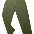 Womens Green BILL BLASS Easy Fit Denim Jeans 12P X 27 1/2 100% Cotton