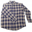 Mens Multi-Color JOHN ASHFORD Flannel Long Sleeve Shirt XL 100% Cotton