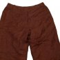 Womens Brown DAVID N Capris 4P
