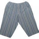 Womens Blue Off White Tan ESSENTIALS Capris 22W / 24W