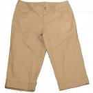 Womens Brown ST JOHN'S BAY Pants Capris 35 (acutal waist size)