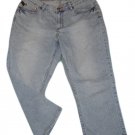 Womens Blue RIDERS Copper Collection Denim Capris 9/10M