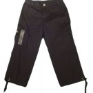 Womens Black LIZ CLAIBORNE LIZ WEAR Casual Capris 4 NWT