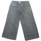 Womens Blue CALVIN KLEIN Denim Capris 4