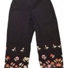 Womens Black LARRY LEVINE Stretch Capris 6P